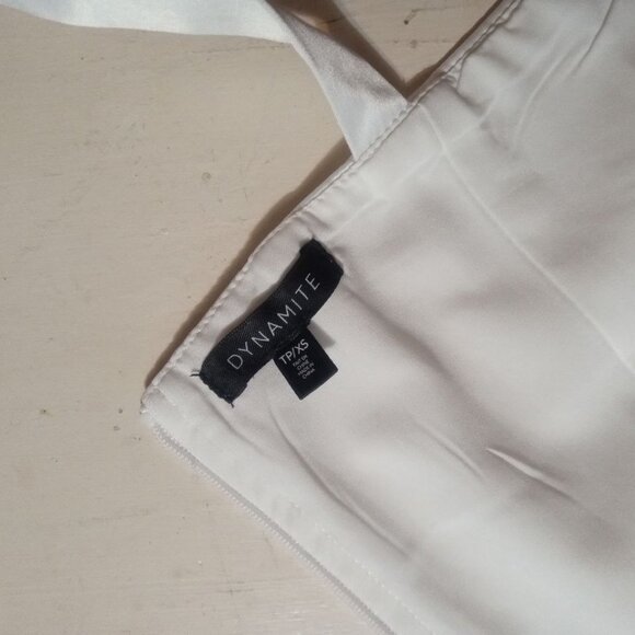 White Satin Corset Top XS - Picture 2 of 4